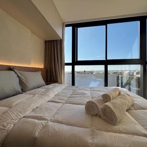Belíssimo Flat com Vista Livre no Noroeste - Novo e Moderno
