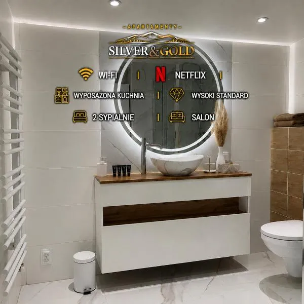 Apartament Silver - Głuszyca - Góry Sowie, hotelli kohteessa Głuszyca