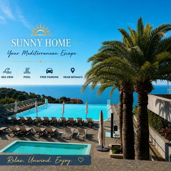 Sunny Home Costa Plana-Monaco -Cap D'Ail, hotel a Cap d'Ail