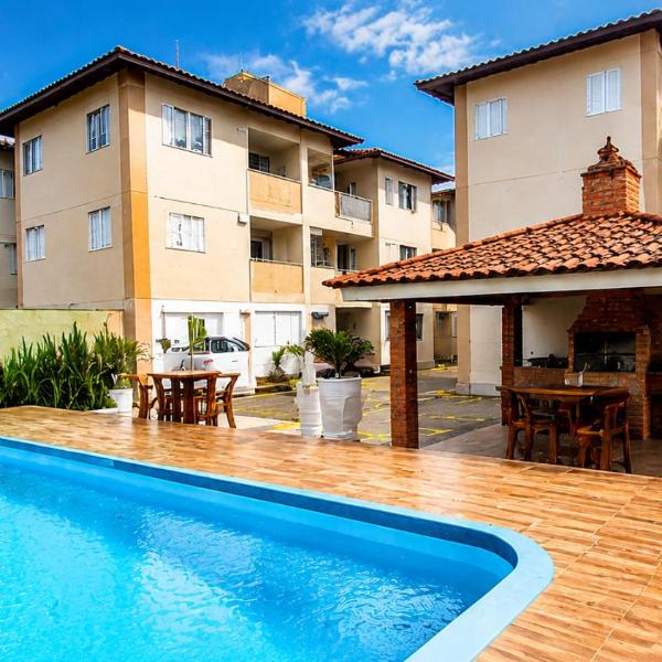 Apartamento Praia Grande Ubatuba, Piscina, Ar-Condicionado, Wi-Fi e Garagem, Até 8 Pessoas