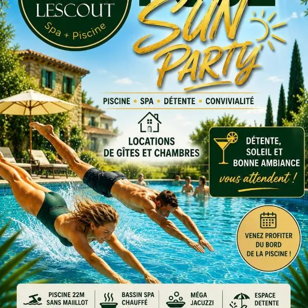 Gites piscine Spa, hotel a Lescout