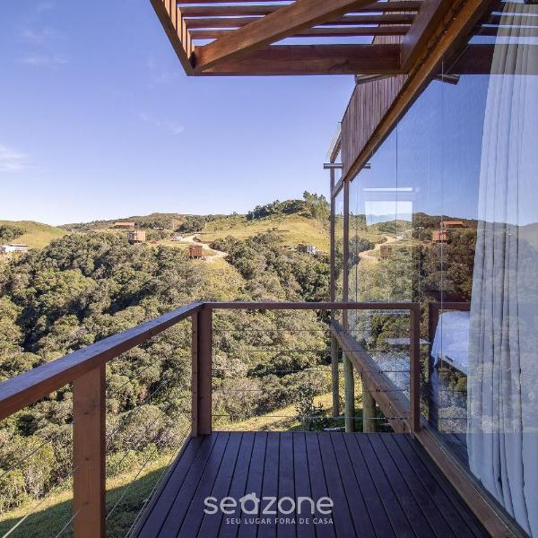 Cabana rústica com jacuzzi e vista incrível VST003