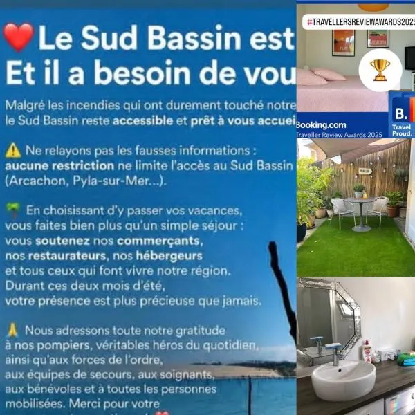 Maisonnette studio Arcachon 300m plage, hotell i Arcachon