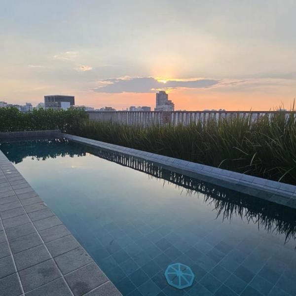 Estúdio moderno vaga e piscina100 mts do Nubank Parque - Foto 4