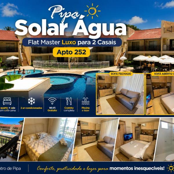 Pipa Solar Água Flat Master Luxo para 2 Casais com Ar Condicionados Independente Apto 252