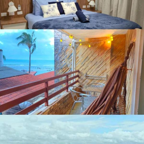 Flat 218 Pipas Bay vista mar com piscina