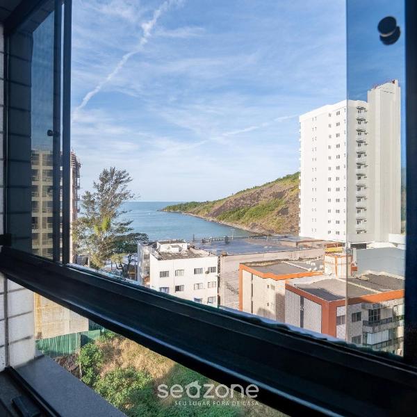 Apto c/ varanda e vista mar em Guarapari - DBH0807