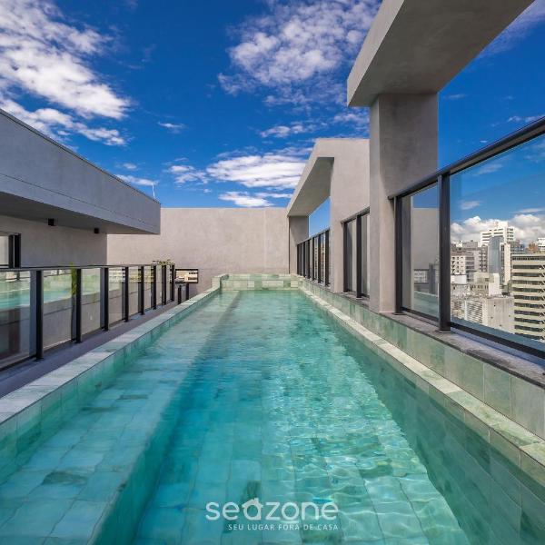 Estúdio em Cond. c/ Piscina em Floripa OGD0401