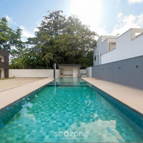 Apto em Condo. c/ Churrasq. 700m da Praia NVM0009