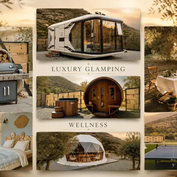 Geometry Park - Luxury Glamping & Wellness، فندق في Ayios Theodhoros