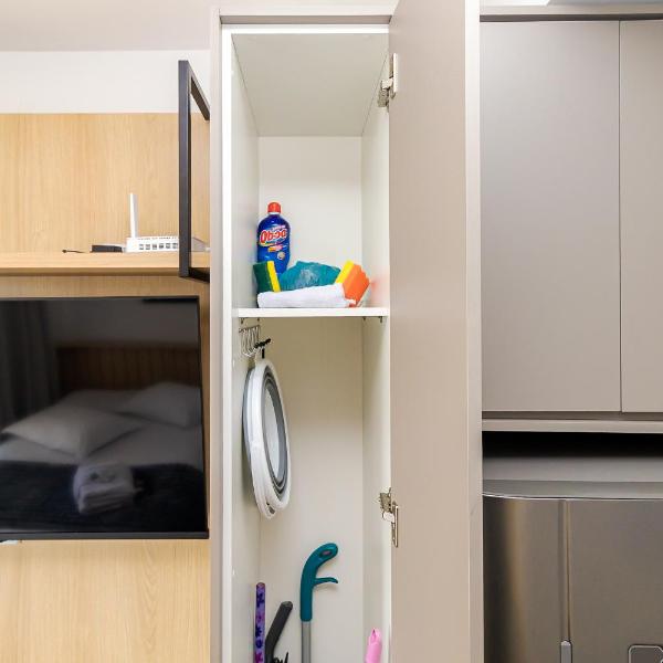Apartamento 1308 - Manhattan Tower · Studio no centro p/3 | Sacada fechada, Wi-Fi & A/C - Foto 5