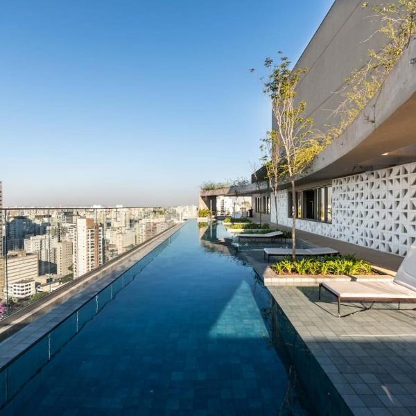 Estudio de Luxo Edificio Aria Higienopolis com Piscina Panoramica perto do Metro Mackenzie das Exposicoes do MASP e Paulista WeCare - Foto 4