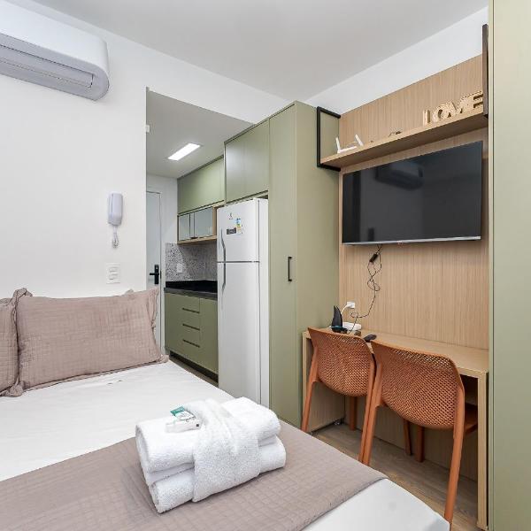 Apartamento 1307 - Manhattan Tower · Refúgio Urbano no Centro com Rede na Sacada | 3p - Foto 4
