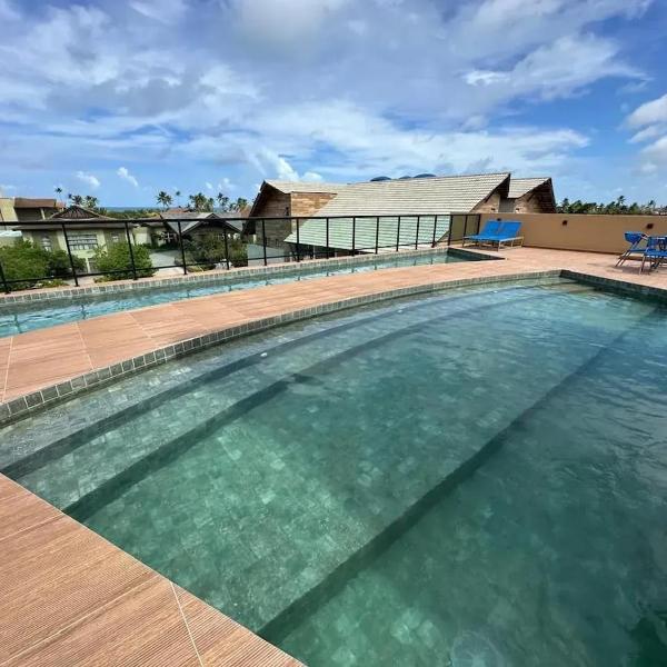 Lindo flat, Porto de Galinhas, próximo a praia, piscina, garagem coberta