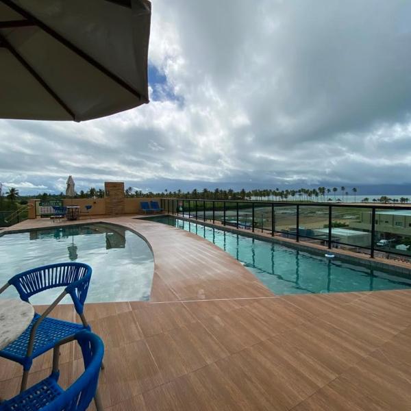 Lindo flat, Porto de Galinhas, próximo a praia, piscina, garagem coberta - Foto 4