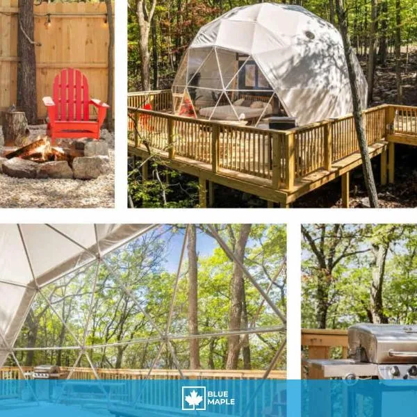 Luxe 2 Bed Dome w Hot Tub Deck Fire Pit & Bath, hotel em Augusta