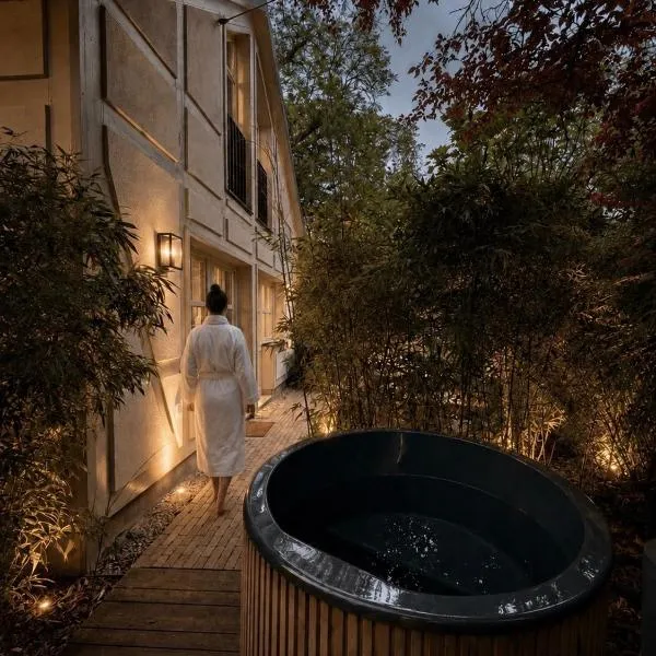 TauberChalet I Boutique Private Spa Ferienhaus I Slow Mornings I Warm Water I Quiet Luxury, Hotel in Rothenburg ob der Tauber