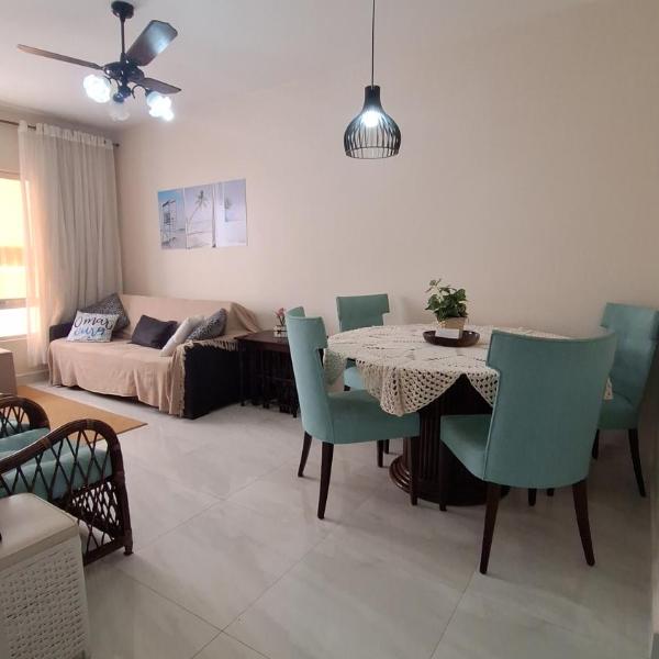 Apartamento Guarujá Pitangueiras, Beira Mar 50 m , 1 Dormitório , Vista do Mar, Sol da manhã
