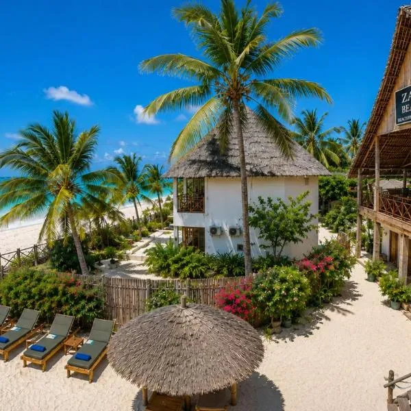 Viesnīca Zanzibar Beach Escape Oceanfront Villa & boutique Hotel pilsētā Bwejuu