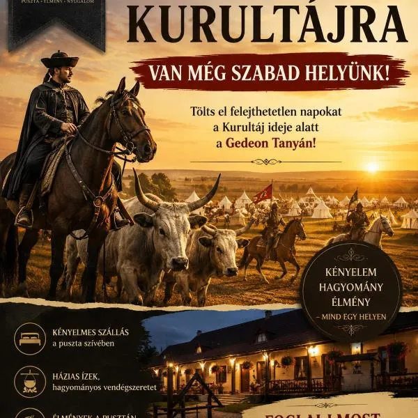 Gedeon Tanya Panzió, hotel en Jakabszállás