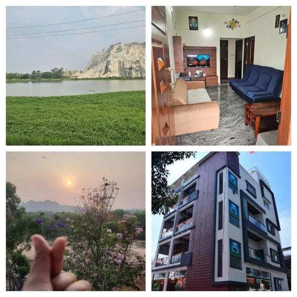 Cozy 2 Bhk flat with mountain and lake view, hotel u gradu Settahalasūr