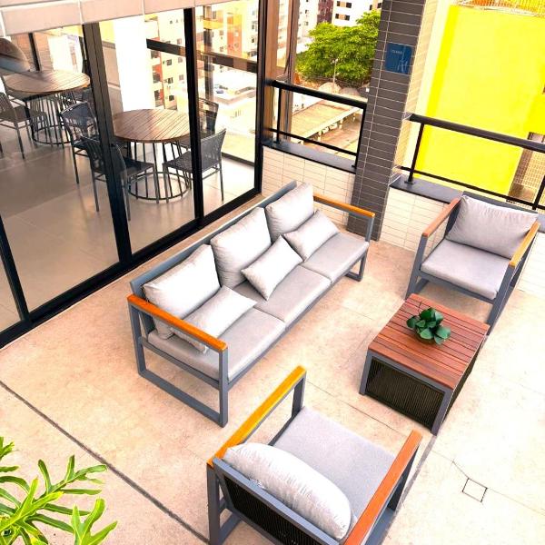 Apartamento aconchegante a poucos metros do mar
