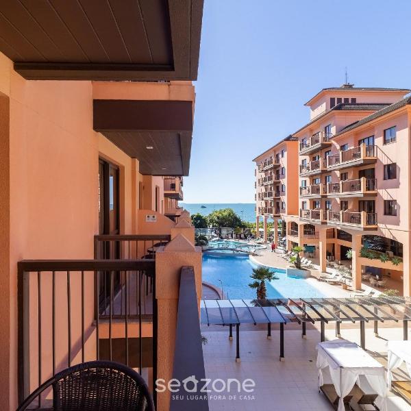 Studio com vista para o mar em resort de frente para a praia JBV166
