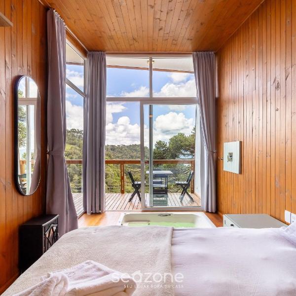 Cabana Araucária com jacuzzi em Urubici PAR0002