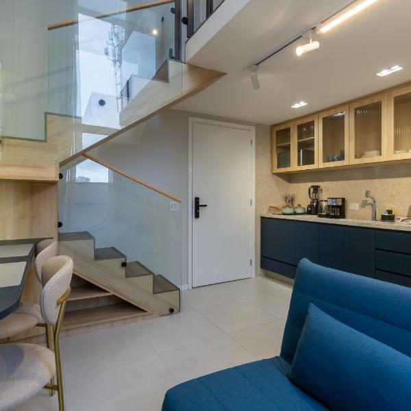 Loft 3- Duplex Premium com varanda, acomoda até 4 pessoas na Chacará Santo Antonio - Foto 4