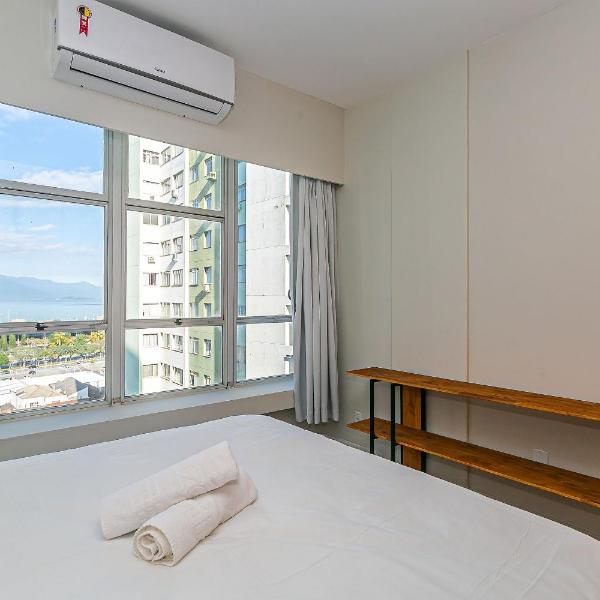 Belo loft no centro com vista mar, Floripa VLR802
