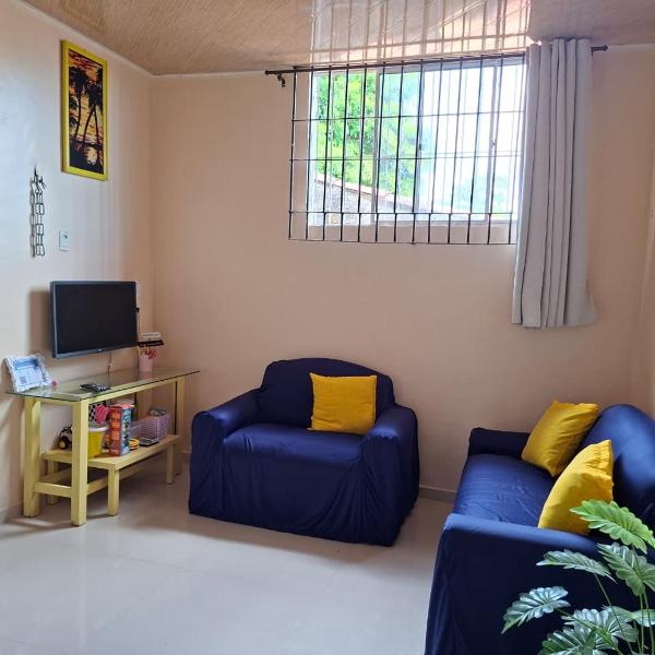 Casa 700m Praia com Ar Churrasqueira e Garagem