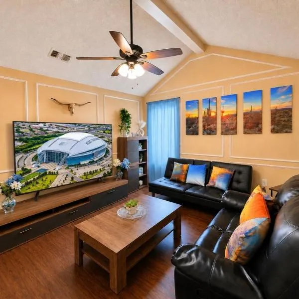 Sleeps8No Stairs,Carpet-Free Near Dallas Stadiums, hotel Arlingtonban