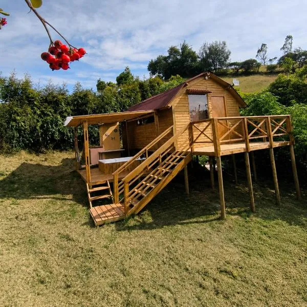 GlampingTerraza del cielo con jacuzzi, hotel en Chocontá