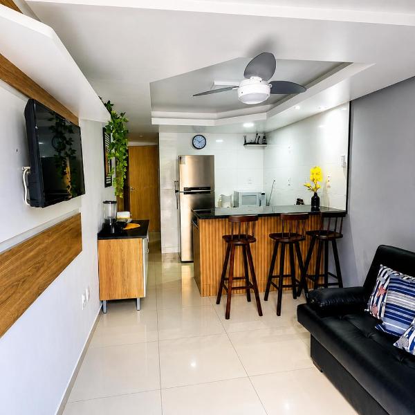 Praia de Guaibim a 40m da Praia Apartamento Térreo com Ar Condicionado 2 Quartos Estacionamento Privado