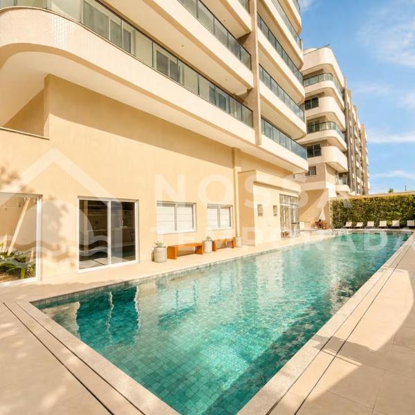 Apto a 400m da Prainha - Piscina, Sauna, Coworking, Garagem Coberta, Churrasqueira, 2 Banheiros e Portaria 24h