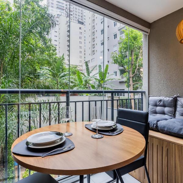 Studio moderno com varanda perto do Metrô Ana Rosa Av Paulista e Pq Ibirapuera - Foto 3