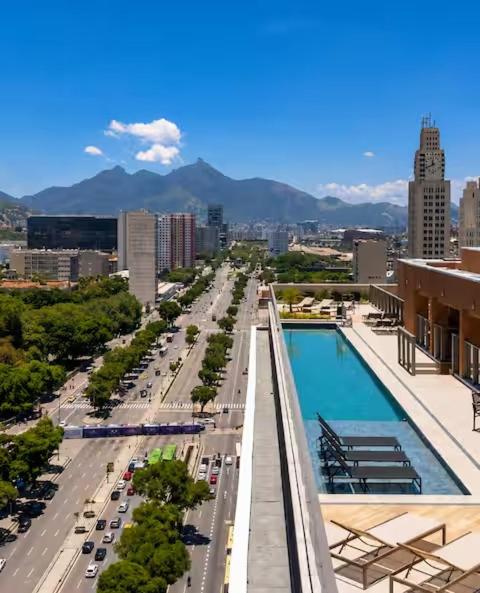Studio Moderno e Metrô na Porta,Piscina Panorâmica - Foto 3