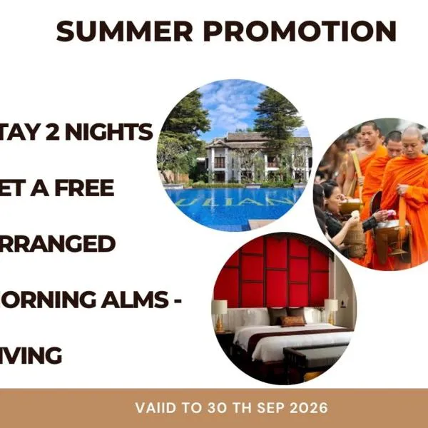 Le Palais Juliana Experience tradition on us Book 2 nights and get a free morning alms-giving session、ルアンパバーンのホテル
