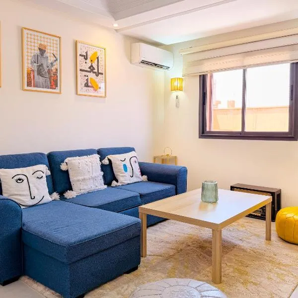 Jardin Yves Chic 2 bedrooms - AC - Parking, מלון במרקש