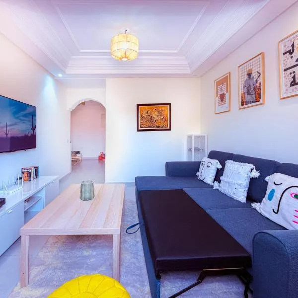Jardin Yves Chic 2 bedrooms - AC - Parking, Hotel in Marrakesch