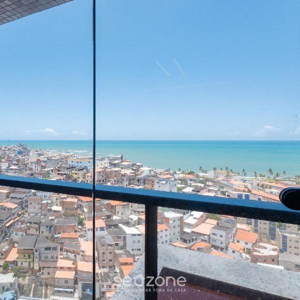 Apto c/ vista mar em prédio c/ piscina EDF1303