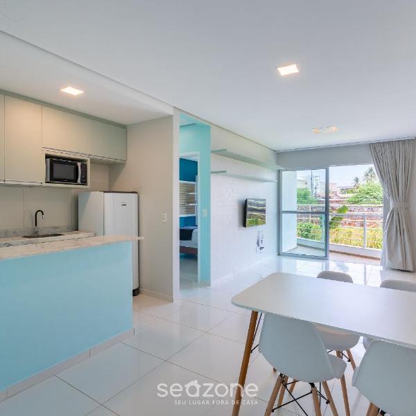 Apt a 1 Quadra da Praia em cond c/ Piscina KVI0106