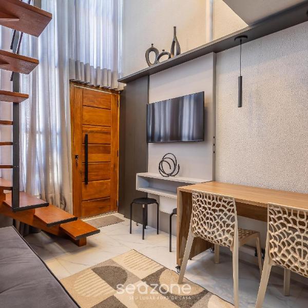 Loft c/ varanda a passos da praia - PLO0009 - Foto 5