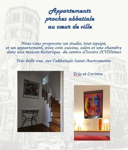 Appartements cosy proches abbatiale au cœur d'Issoire, hotel di Issoire