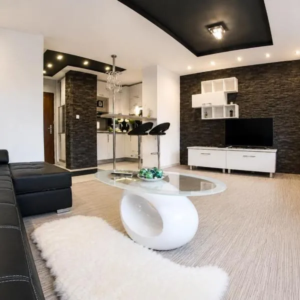 Black & White Komfortowe Apartamenty 2 km od Centrum, ξενοδοχείο σε Raciborz