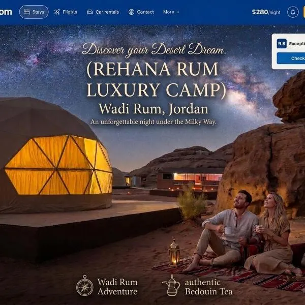 Rehana rum luxury camp, hotel in Wadi Rum