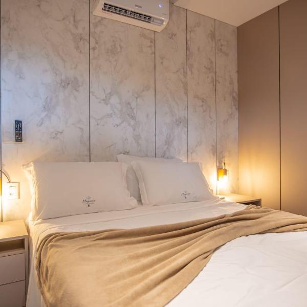 flats com piscina aquecida e hidromassagem