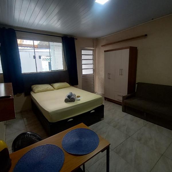 Studio com quintal e churrasqueira - Wi-Fi
