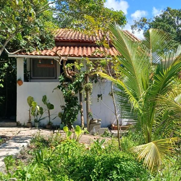Casinha do Pedro próximo ao ponto do trator - Casinha branca