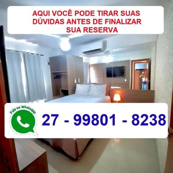MELHOR ESCOLHA - 90 metros da Beira Mar - 2 Quartos com AR CONDICIONADOS SPLIT, Air Fryer, Wi-Fi, Disney Plus, Star Plus, HBO Max, Cadeiras de Praia, Caixa Térmica - 7 pessoas - Perto de tudo!, hotel in Guarapari